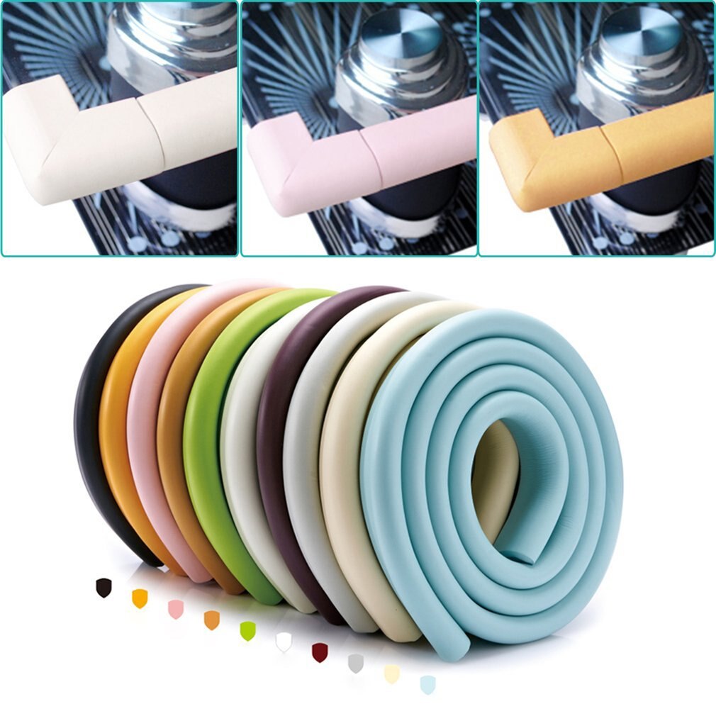2M U Shape Extra Thick Furniture Table Edge Corner Protectors Desk Cover Protectors Foam Baby Safety Bumper Guard