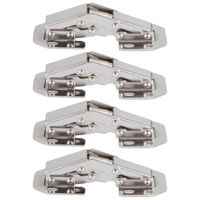 door bolts door lock with sliding 4Set Cabinet Hinges Bridge Shaped Door Hinge Kit for Cupboard Closet Wardrobe Furniture