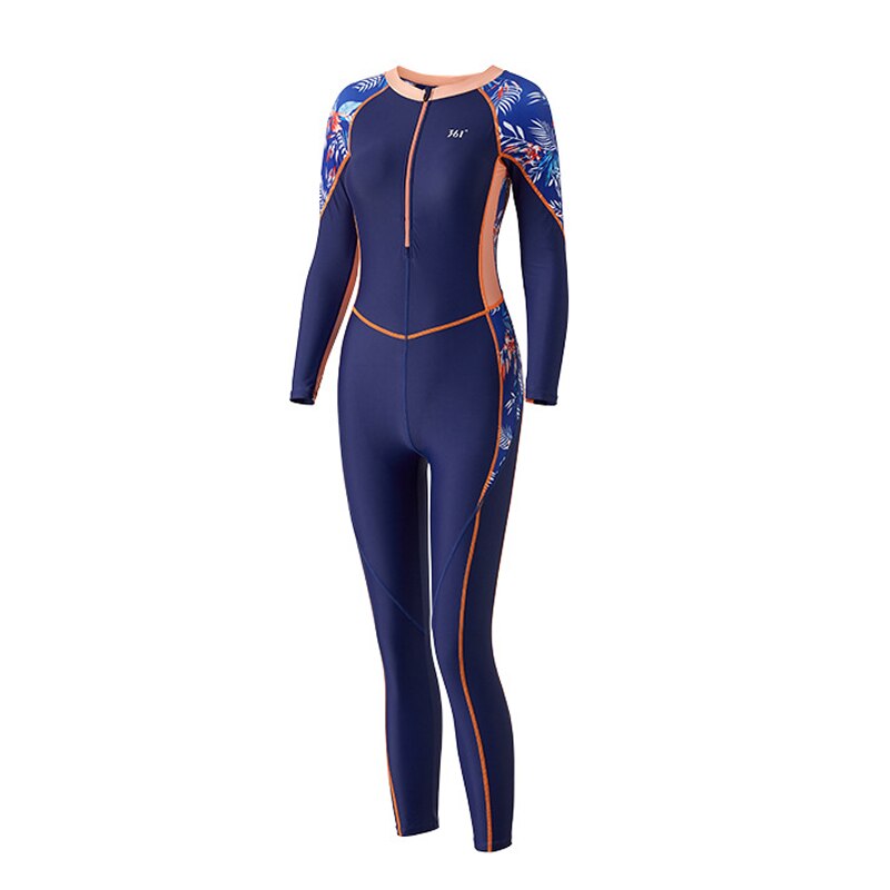 Rits Rashguard Lange Mouwen Badpak Voor Vrouwen Surf Badmode Een Stuk Full Body Islamitische Zwempak Monokini