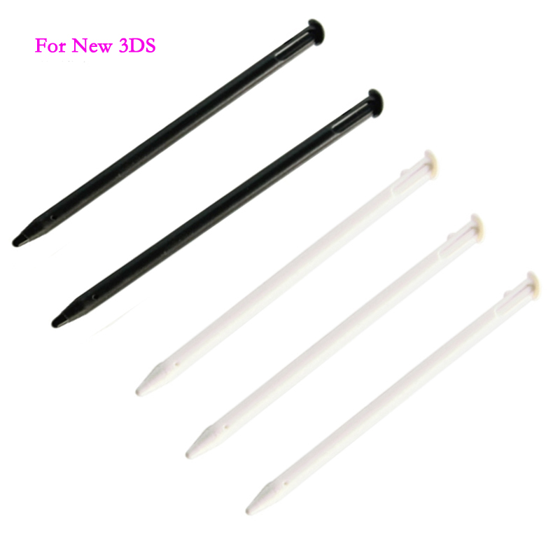 5X Originele Zwart/Wit Kleur Plastic Touch Stylus Pen Vervanging Voor Nintend 3DS Game Console