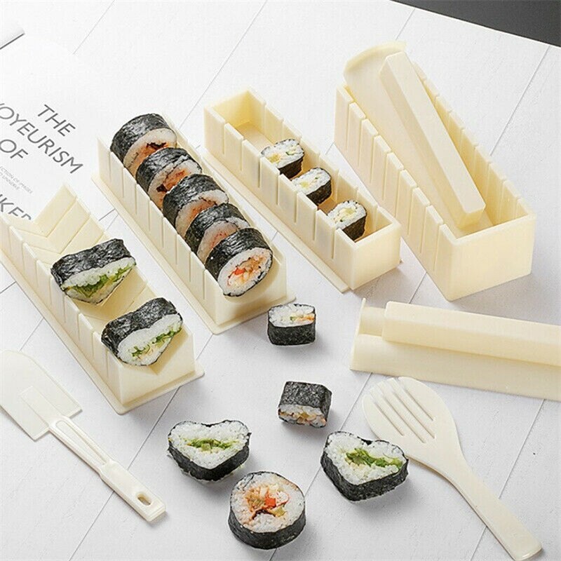 Sushi creatore stampo per riso stampo per torta giapponese stampo multifunzione kit per Sushi: grigio