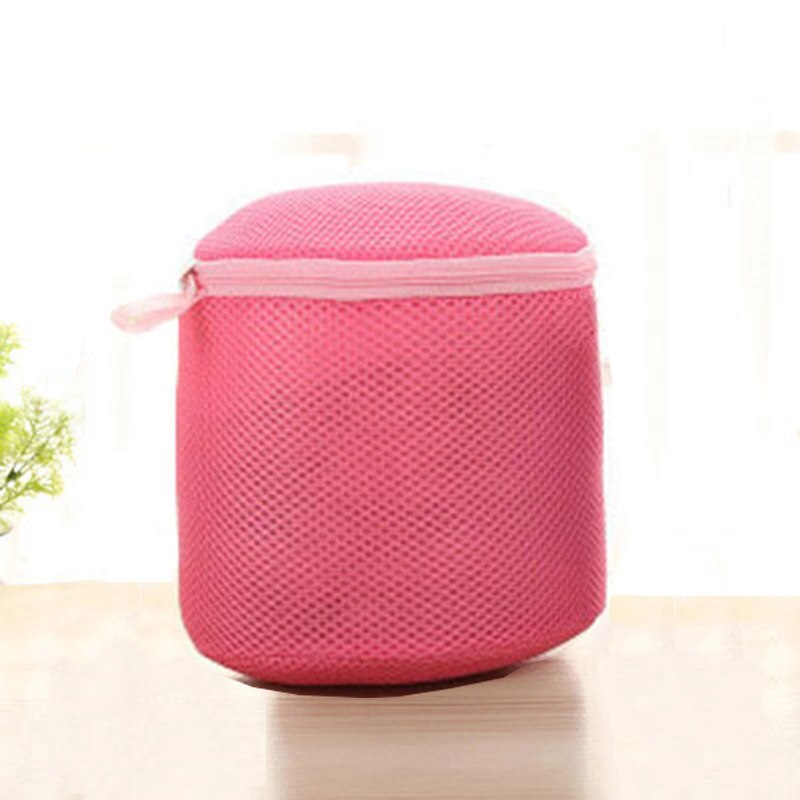 Beautiful Color Laundry Bags For Bra Underwear Lingerie Washing Machine Household Aid Kits Mesh Net Bag For Protecting Bras: Red Cylinder