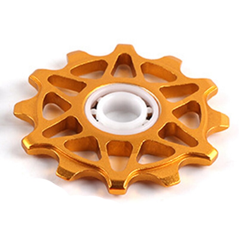 Rear Derailleur Pulley 11 Teeth Aluminum Alloy Hollow Design Strong Support Built In Bearing Bike Guide Wheel Colorful