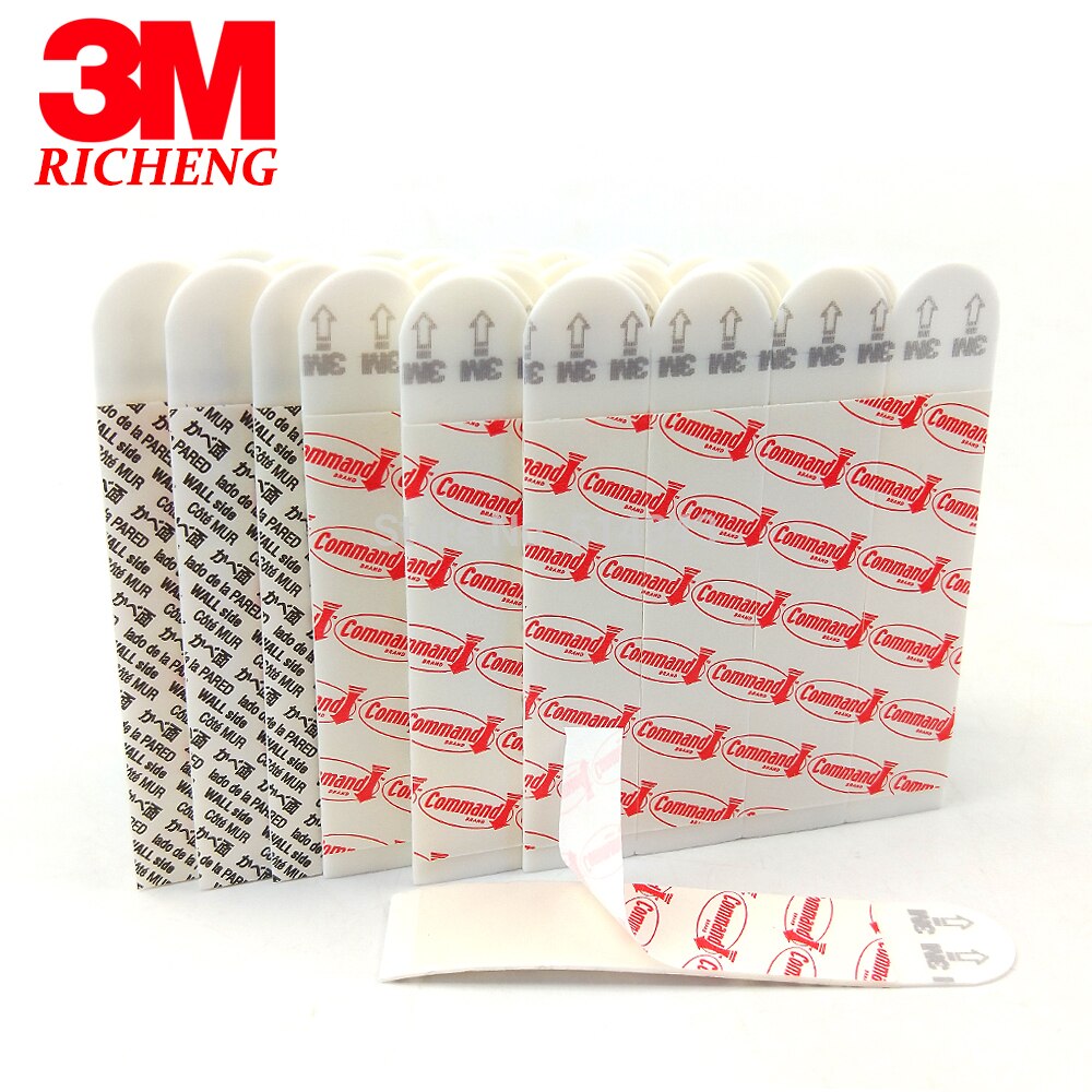10pcs Large 3M Command Replacement Strips Command Poster Strips 3M Double-sided tape command Refill Strips loose packing