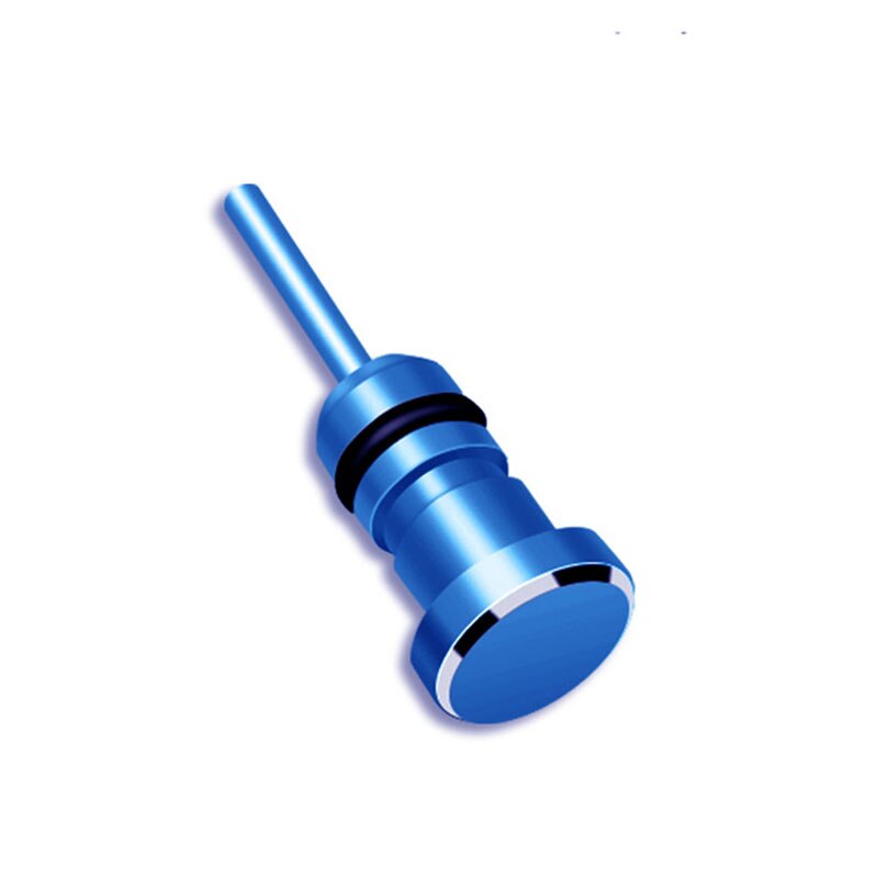 3.5Mm Koptelefoon Dust Plug Jack Interface Antistofmaterialen Mobiele Telefoon Kaart Halen Kaart Pin Dq: Blauw