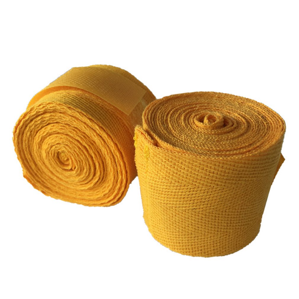 Breedte 5 Cm Lengte 2.5M Katoen Sport Band Sanda Muay Hand Wraps Professionele Thai Mma Taekwondo Boksen Bandage: Rood