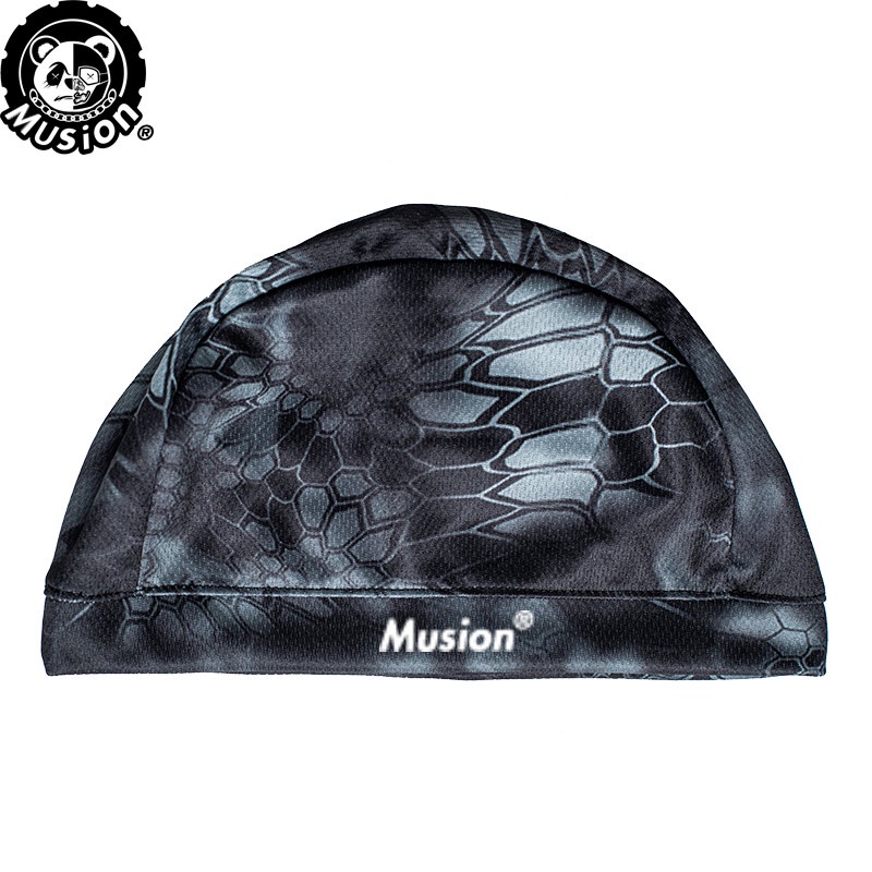 Musion High-Stretch Head Cover Motorhelm Binnenpet Origineel Zweetabsorberende Buitensportpet: Donkergrijs