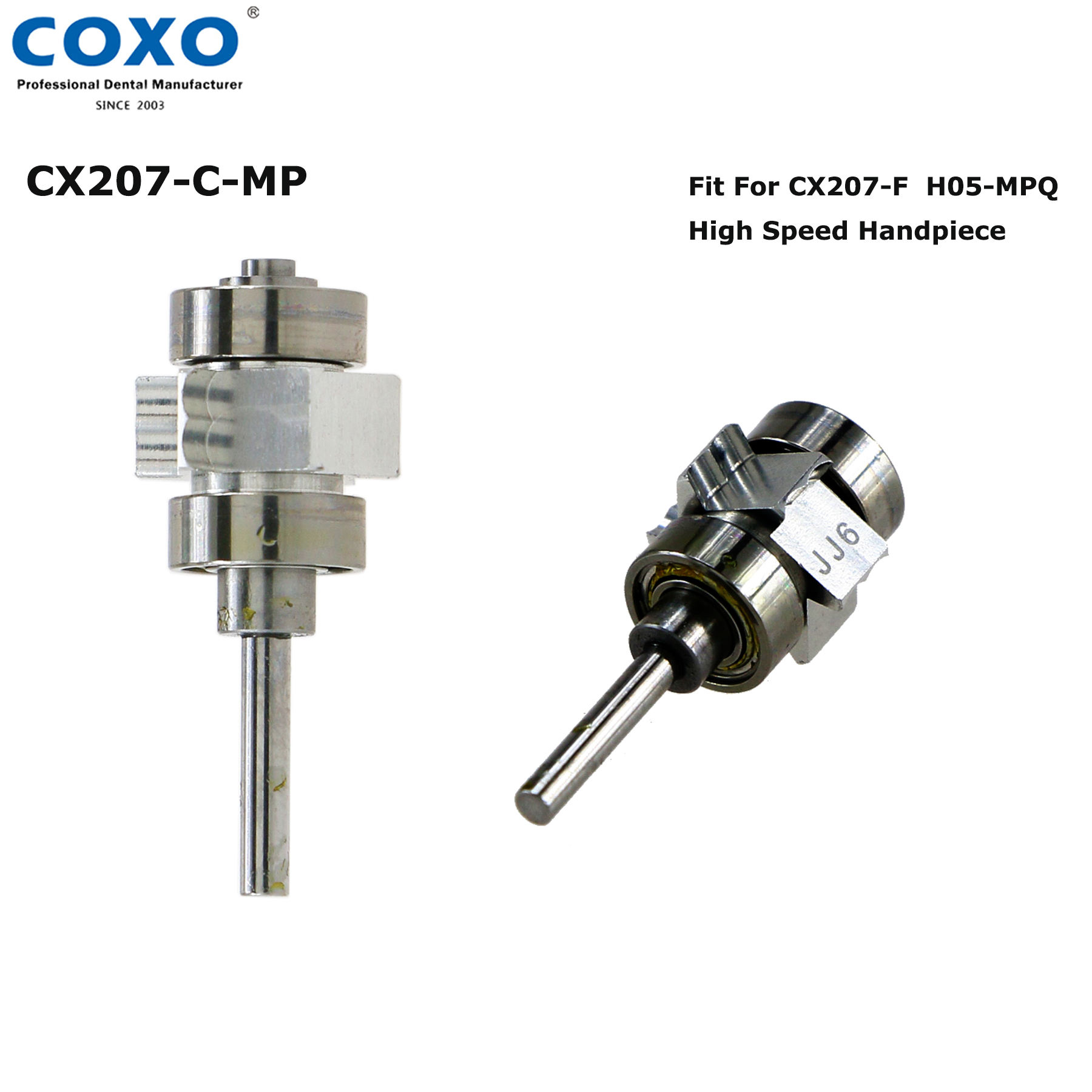 Original COXO Dental Turbine Air Rotor Patrone Für CX207-G High Speed Handstück Zahnmedizin Handstück Rotor Ersatzteile: Grau