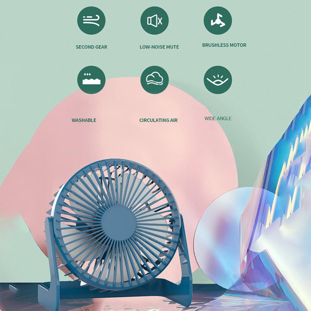 Summer Portable Mini Fan Cooling USB Desktop Fan Mini Air Cooler Rotation Adjustable Angle For Office Household Table Fan