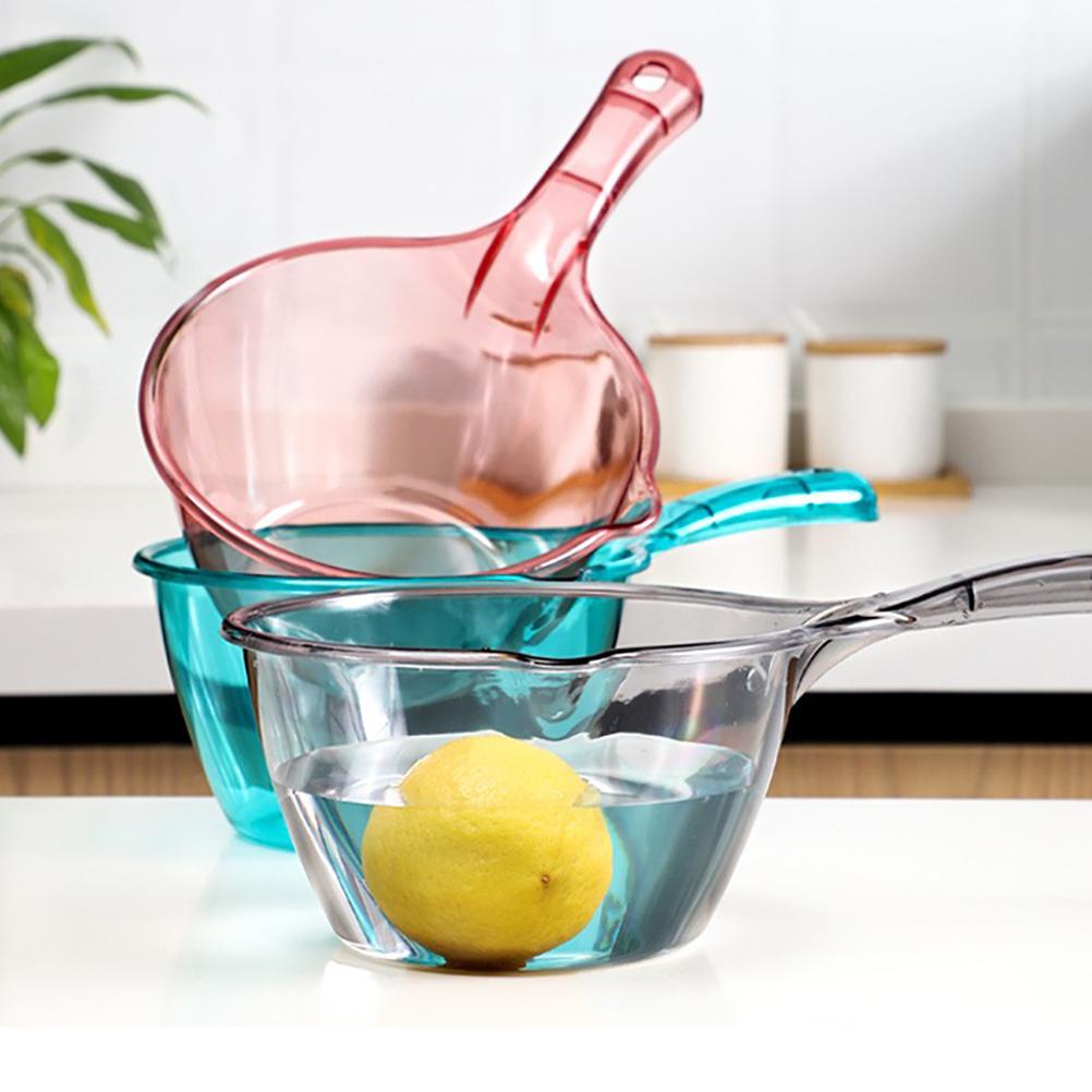 Keuken Anti-Slip Lange Handvat Mode Creatieve Plastic Transparante Water Scoop Duurzaam Huishouden Keuken Gadgets Levert