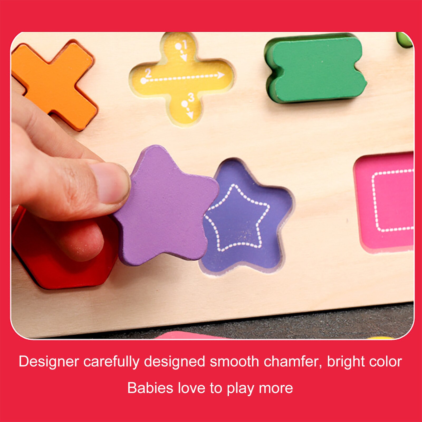 Leave The Letter Puzzle, ABC Wooden Puzzle Board Perfect Toy For Boys