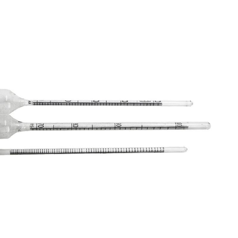 Set 3 Alcolometri Professionali + Termometro - Misura Gradazione Alcolica 0-100% - Foto 13