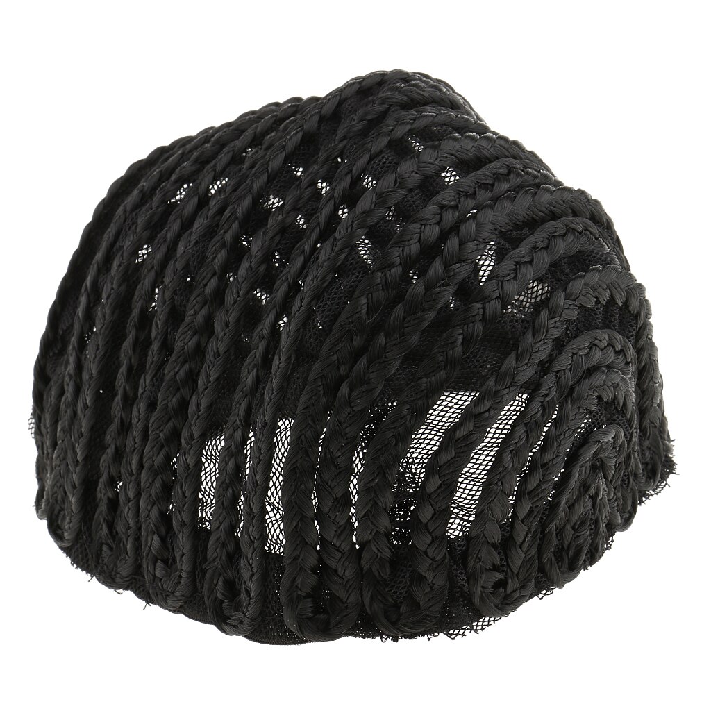 1pcs Cornrow Braiding Wig Cap Adjustable Strap Wig Cap Black for Making Wigs Spandex Net Elastic Dome cap Mesh Lace Cap: M
