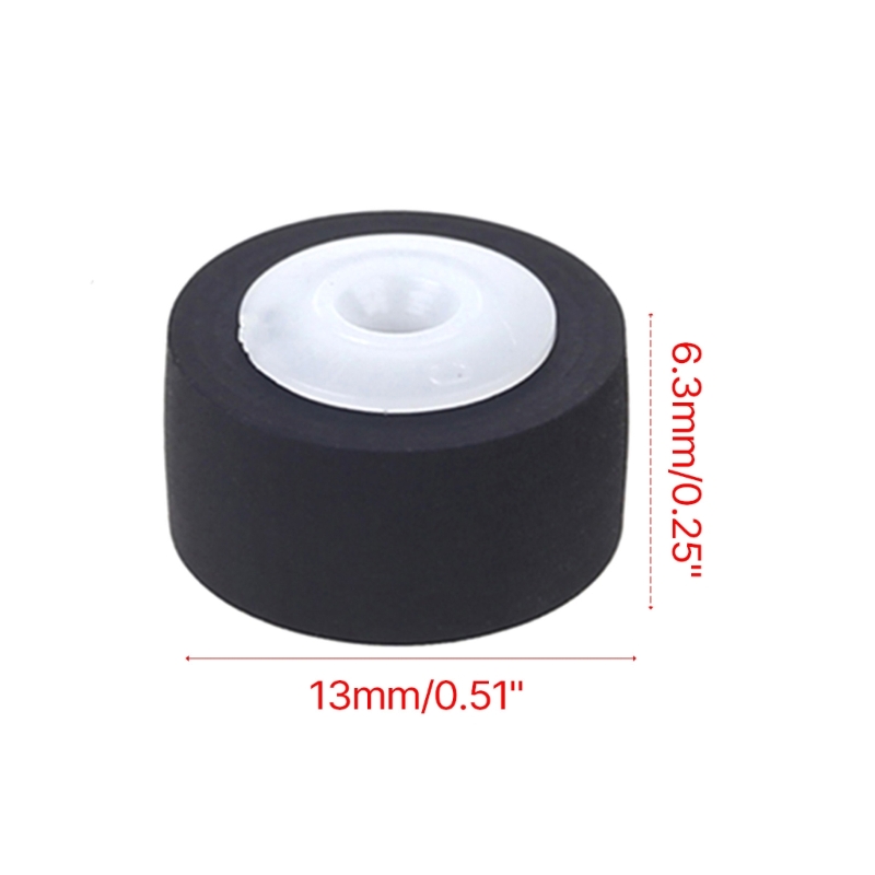 Cartucho de cinta de prensa para coche, Cassette estéreo con movimiento de goma, rueda de cubierta, grabadora de Radio y Audio, 13mm x 8x2, 5 piezas: Verde