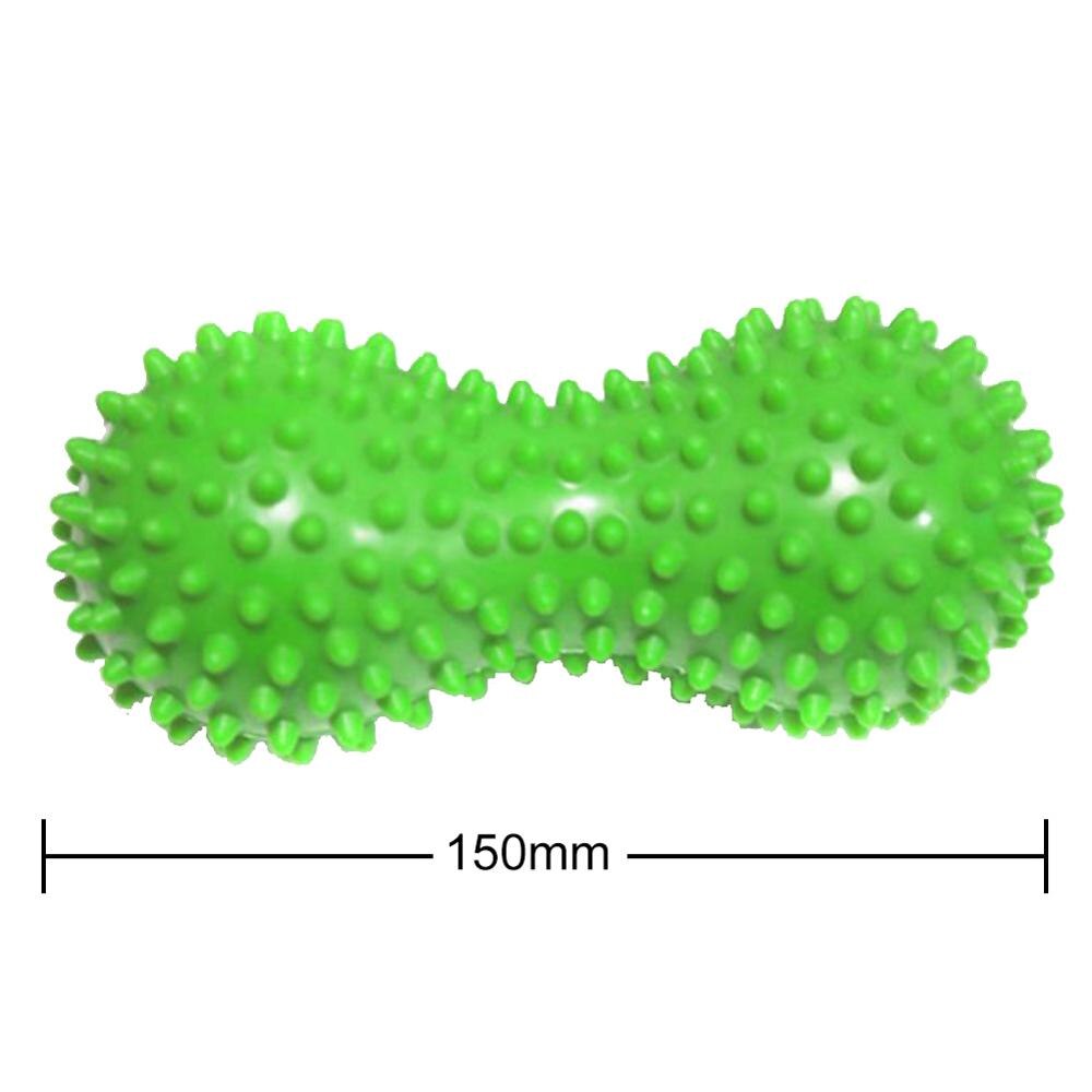 15cm 5 farver massagekugle spidse triggerpunkt lindring muskelsmerter stress jordnøddebold terapi sundhedspleje gym muskel relex apparat: Lilla