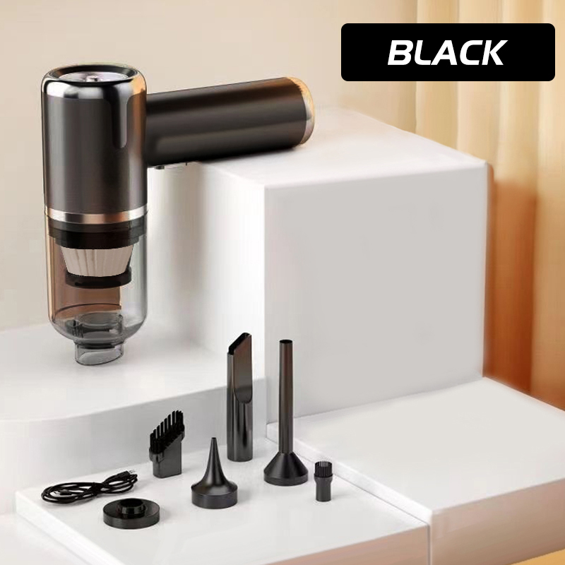 SZUK 148000PA aspiradora de mano Mini aspiradora de coche portátil inalámbrica para electrodomésticos potente soplador de aire: Borgoña