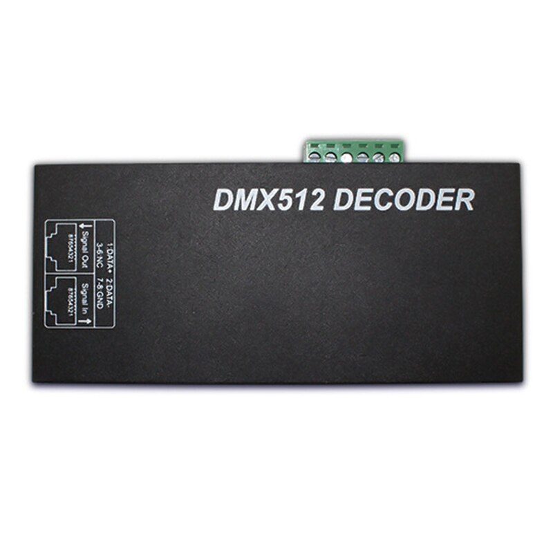 3CH Rgbw Dmx 512 Decoder Led Controller 3 Kanaals X 4A Met Led Display Voor Led Strip Licht DC12-24V