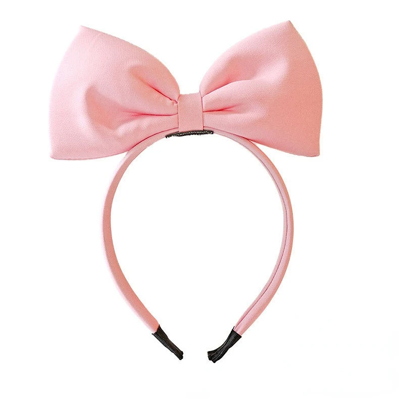 Cute Big Bow Hairband Soft Elastic Bowknot Headband for Girls Hair Accessories Party and Cosplay: Lavender