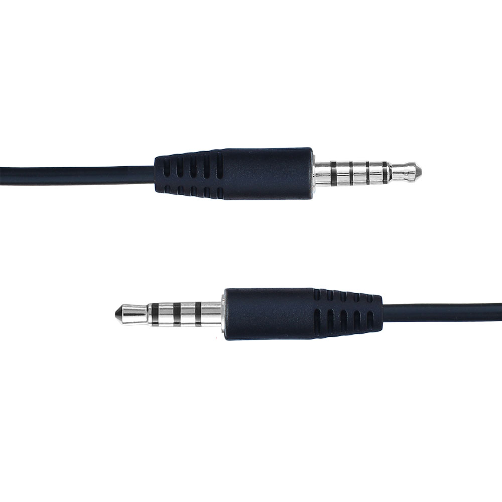Cable de audio macho a macho Jack de 5 polos a 4 polos de 3,5 mm 1M