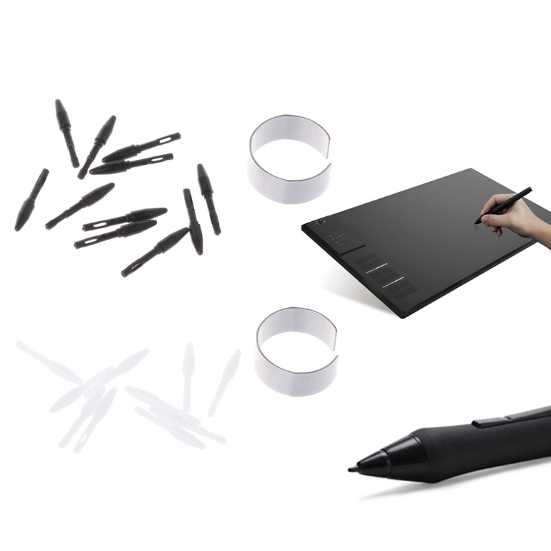 Puntas de bolígrafo de repuesto, solo para Huion, tableta gráfica Digital, 10 Uds.