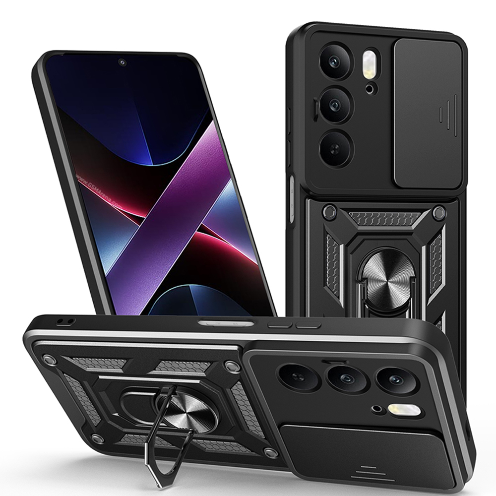 Armor Capa for Realme C75 C67 4G 14X 5G Case Slide Camera Ring Stand Protect Cover for Realme C75 C67 4G Shockproof funda