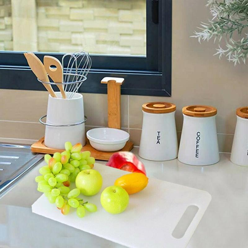 1Pc Plastic Cutting Board Practical Square Plastic Cutting Board Non-slip Cutting Board Cutting Fruit Board Kitchen Tool