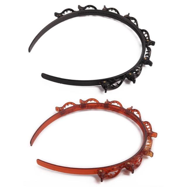 unisex Metall Band Doppel Pony Frisur Haarnadel Frauen Sport Haarband Haarband Stirnband Frisur Haarnadel
