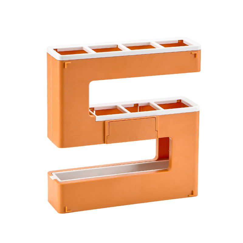 1 stks Plastic Wandmontage Parapluhouder Lekvrije Deur Hal Organizer Waterbestendig Opbergdoos voor Hal/Thuis: Oranje