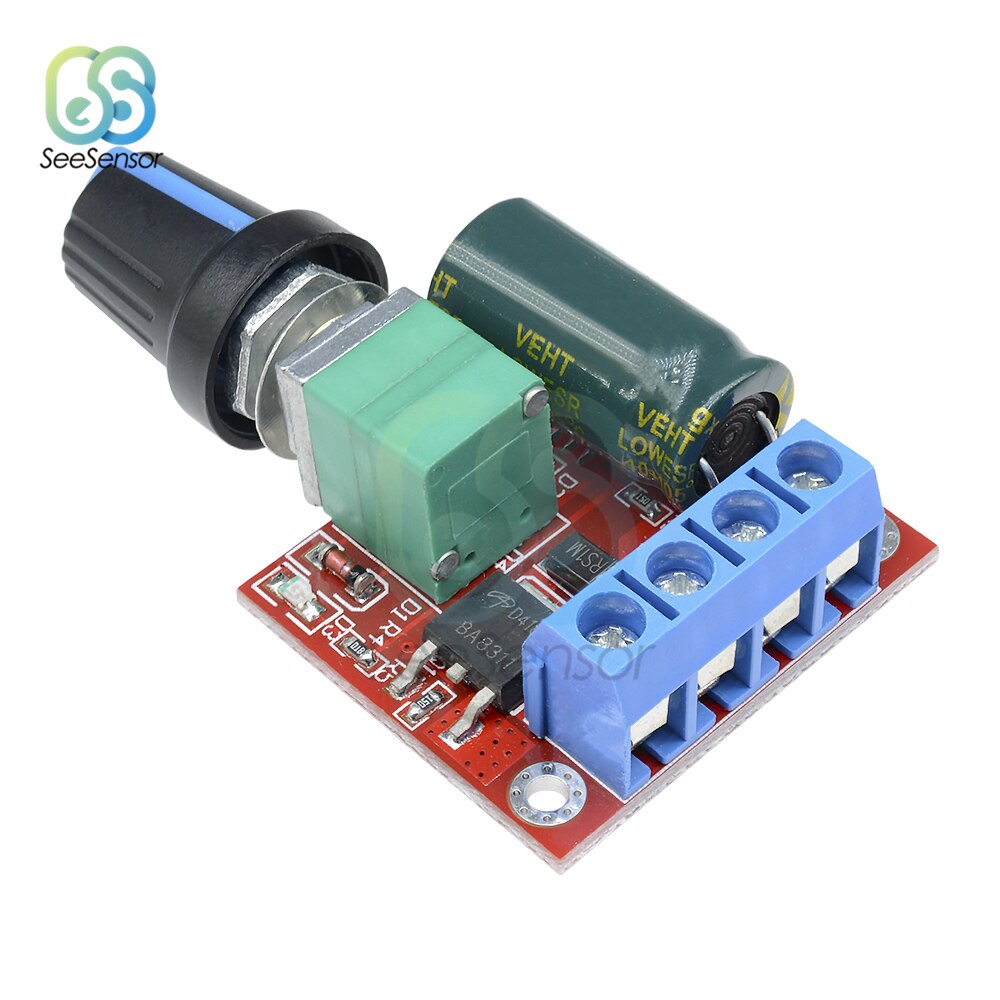 5A 90W PWM 12V DC Motor Speed Controller Module DC-DC 4.5V-35V Adjustable Speed Regulator Control Governor Switch 24V