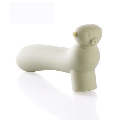 6 Pcs/Lot Cartoon Pig Anti-collision Silicone Door Knob Covers Handle Sleeve Gloves Protector For Living Room Household Bedroom: Light Green