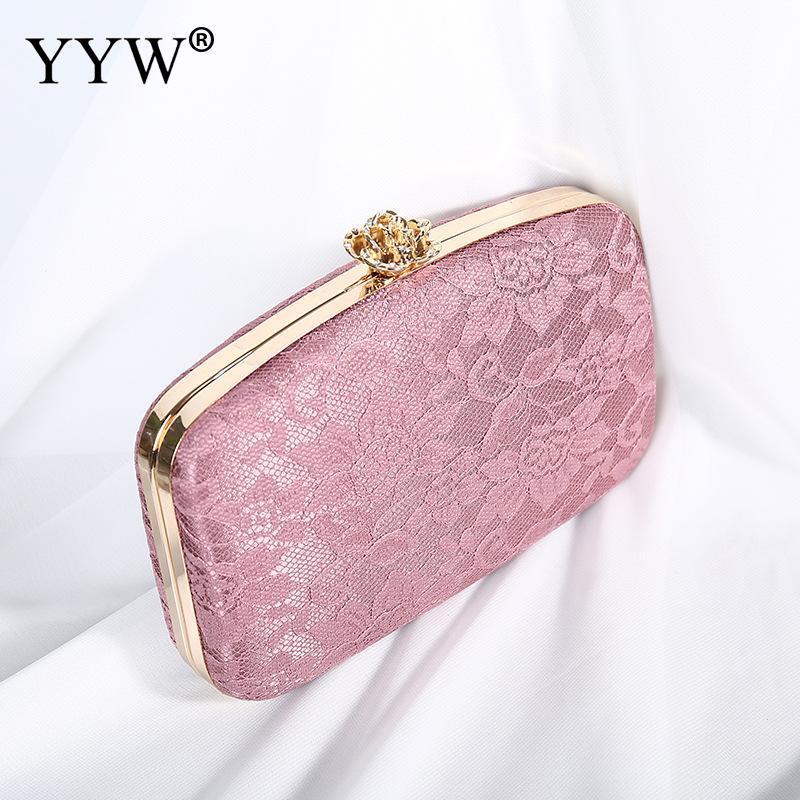 Rosa sateng kvinner kløtsj veske kvinnelige blondere blomster skuldervesker og håndvesker svart blå fest kveldsvesker bolsa feminina