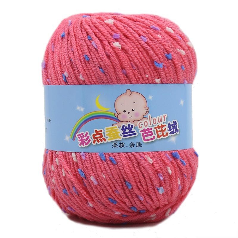 50g Bunte Dot Wolle Häkeln Garn Mehrzweck Baby Wolle Hut Schal Linie Hand Stricken Liefert DIY Pullover Bekleidung zubehör