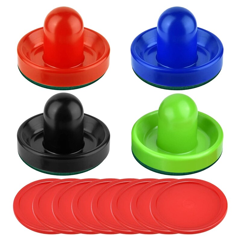 Air Hockey Pushers En Air Hockey Pucks, Doel Handgrepen Peddels Vervanging Accessoires Voor Game Tafels: Default Title