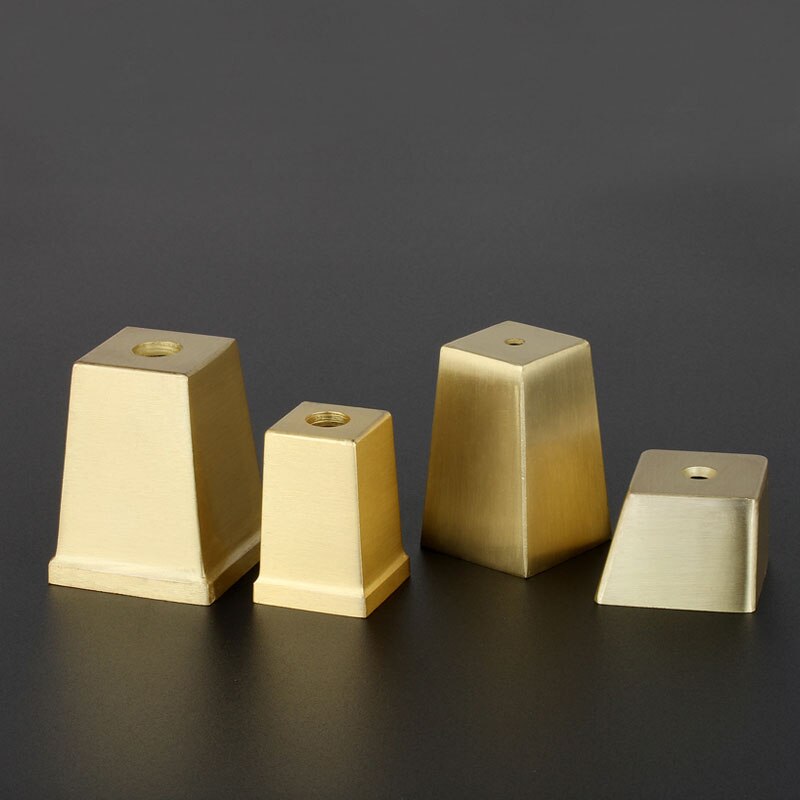4 unids/lote oro pata de la mesa cubre Plaza pata de silla tazas sofá pies Protector pierna de muebles de tapas