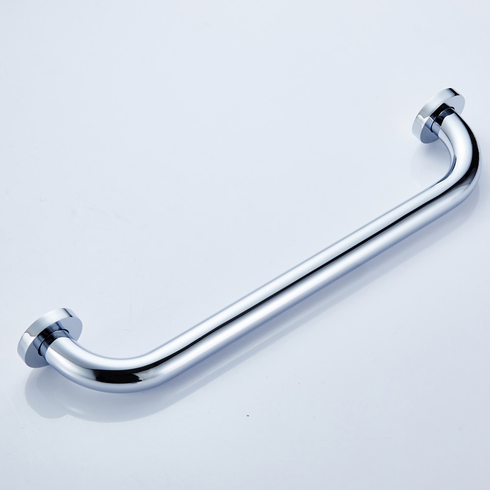 Leyden 30/35/40/45/50cm krom mässing badrum säkerhet rak handtag silver badkar toalett grepp ledstång badrumstillbehör