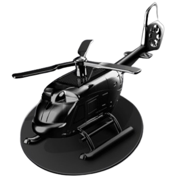Solar- Hubschrauber Duftenden Aromatherapie Automobil Parfüm Geruch Entferner Auto Lufterfrischer Fahrzeug Auto Innen Dekor: Schwarz