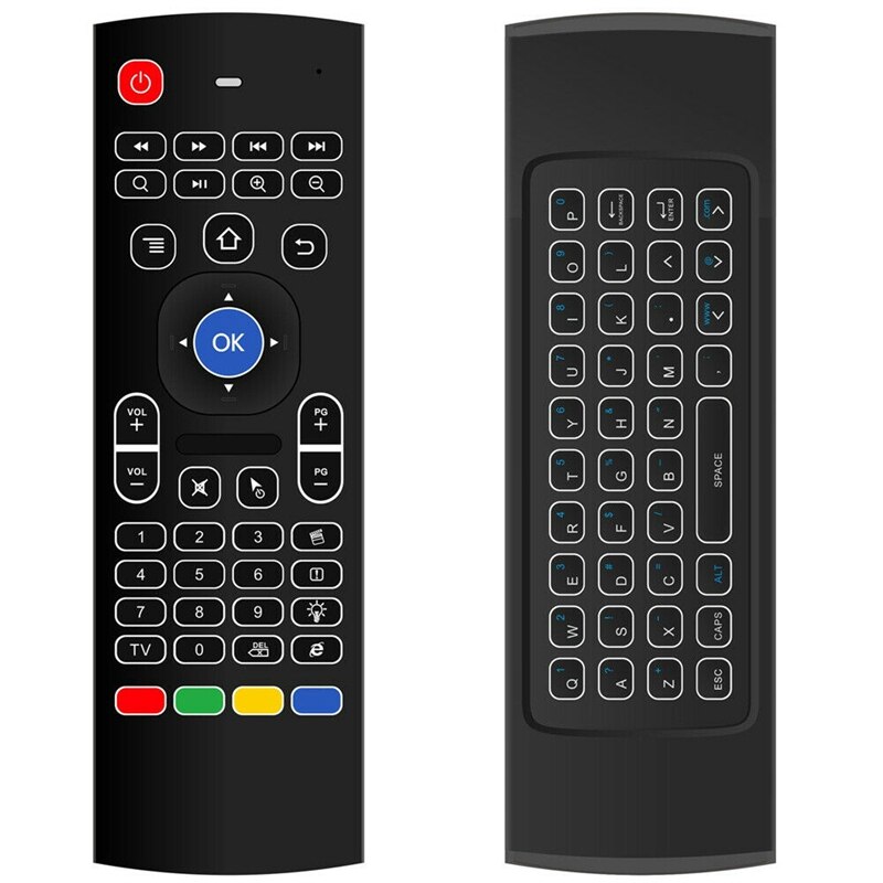 MX3 2.4G Wireless Keyboard Backlight Air Mouse Remote Control for TV Box Computer Smart TV 3 Axir Gyroscope 3 Axir Accelerator