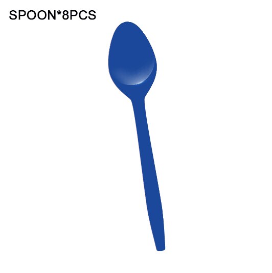 Universe Outer Space Astronaut Rocket Galaxy Theme Paper Photobooth Props Boy Planet Baby Shower Birthday Party Decorations: 8pcs spoons