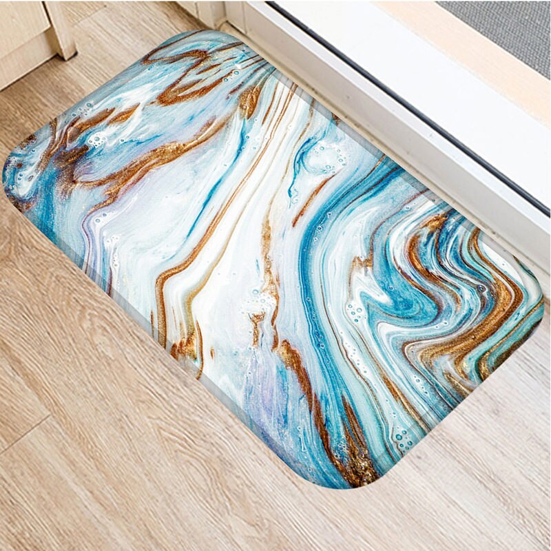 1 kpl 40*60cm kiviraita marmorikuvio luistamaton mokka matto ovimatto ovimatto ulkokeittiö olohuone lattiamatto matto 48269: 2dd-48269-008
