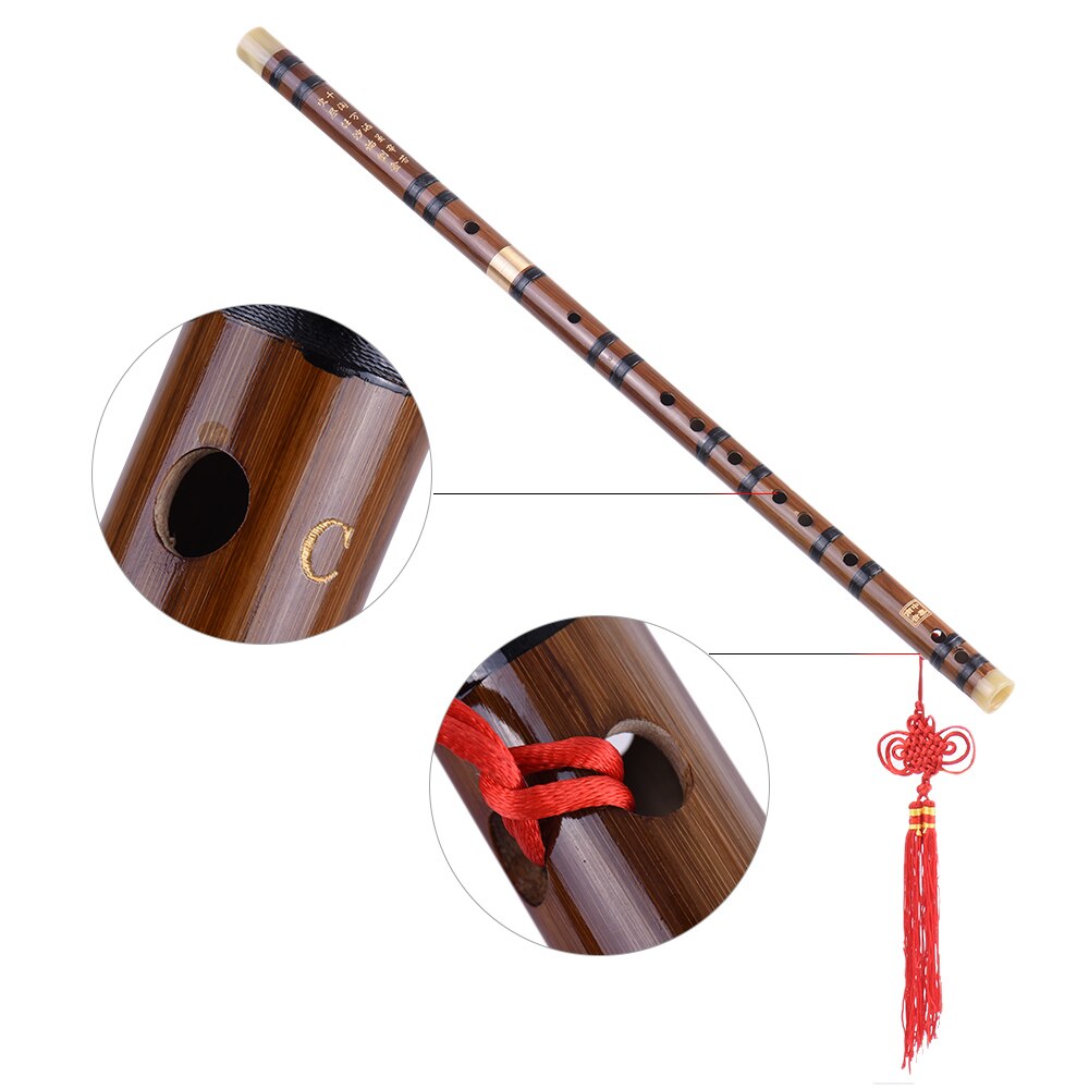 Dizi Flöte - Traditionelles Chinesisches Bambusinstrument - Anfängerfreundlich - C, D, G Tonoptionen