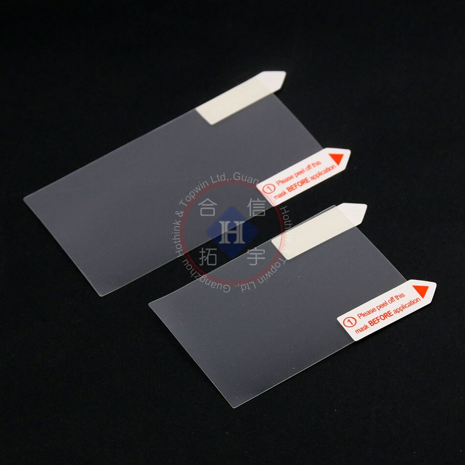 HOTHINK 100 Pçs/lote Limpar top + para baixo Tela LCD Protector Film Guarda com panos de limpeza Para Nintendo 3DS