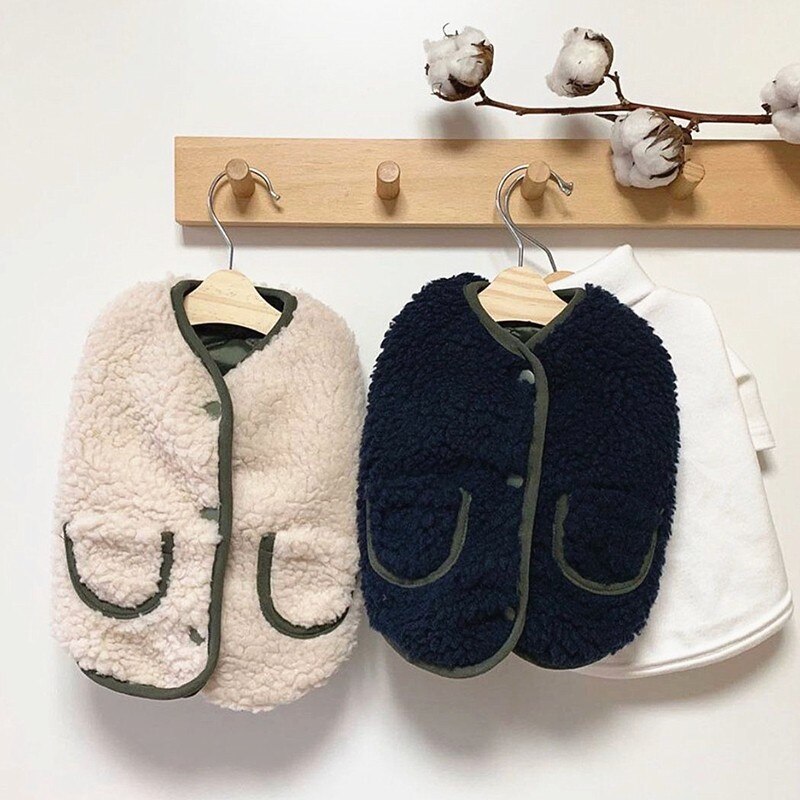 Jaar huisdier hondenkleding herfst winter warme katoenen jas met sjaal huisdierkleding chihuahua voor kleine middelgrote honden puppykleding