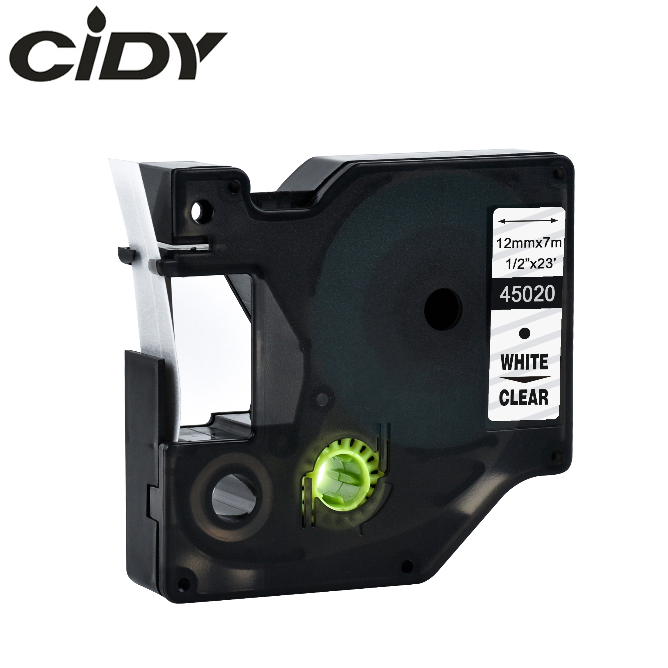 Cidy 45020 Dymo Compatible D1 manager 12mm blanco claro etiqueta cinta para impresora de etiquetas Dymo DYMO LM160 LM280 dymo PNP