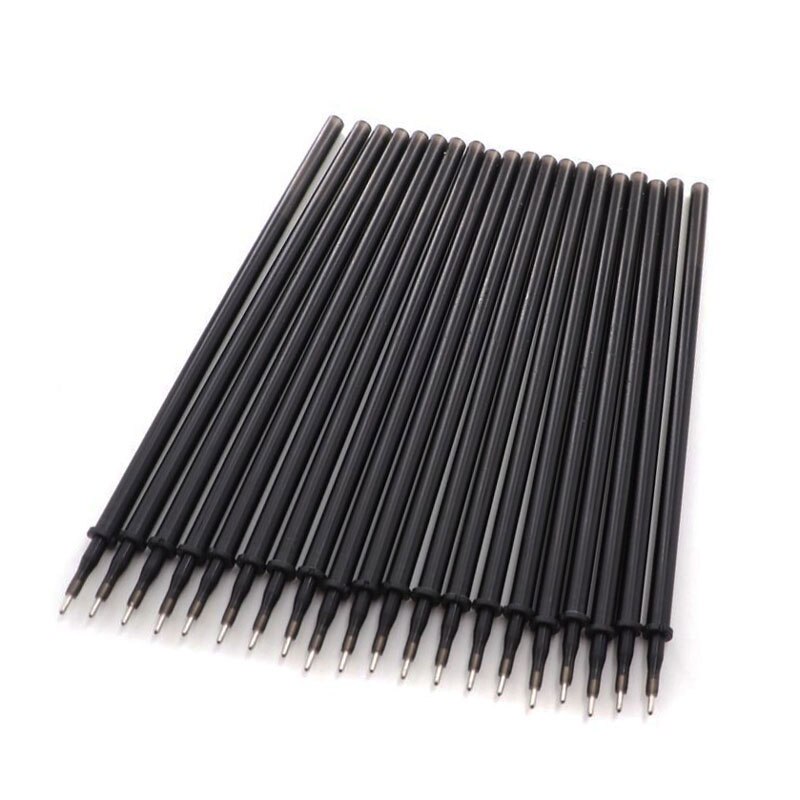 4Pcs/ Set 0.38mm Erasable Rod Gel pen Handle Blue / Black Ink Pen Rod for School Office Writing Supplies Kids Stationery: 20pcs black Refill