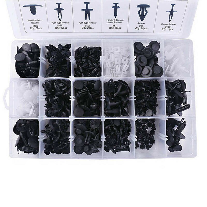 415 Car Plastic Screw Fasteners For Toyota Honda Ford Car Plastic Buckle Automotive Plastic Door Bumper Buckle Kit Car Supplies