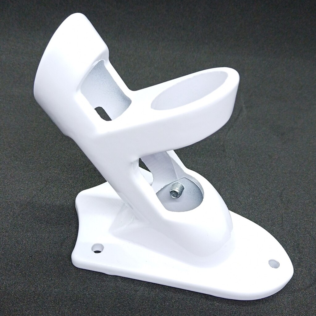 2-Position Flag Pole Holder Wall Mounting Bracket with Hardwares , Fit 1 inch Dia. Poles