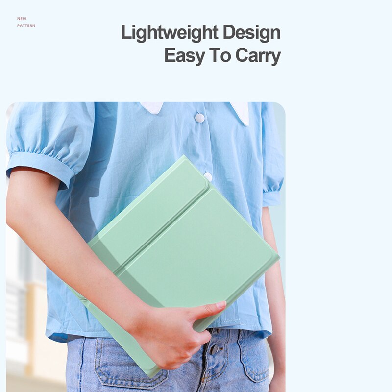 Draadloze Bluetooth Toetsenbord Met Touchpad Case Voor Apple Ipad 7th 8th Generatie 11 Tablet Doek Leather Case