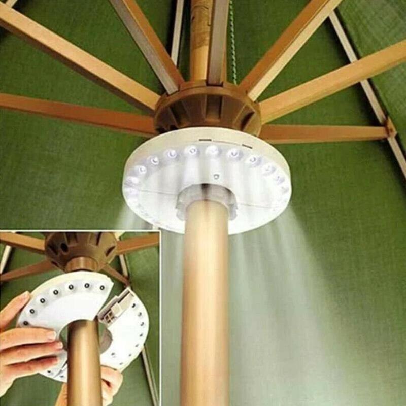 100LM 24 4LED Outdoor Wireless Patio Umbrella Pole Light Garden Portable Camping Tent Lamp Emergency Light