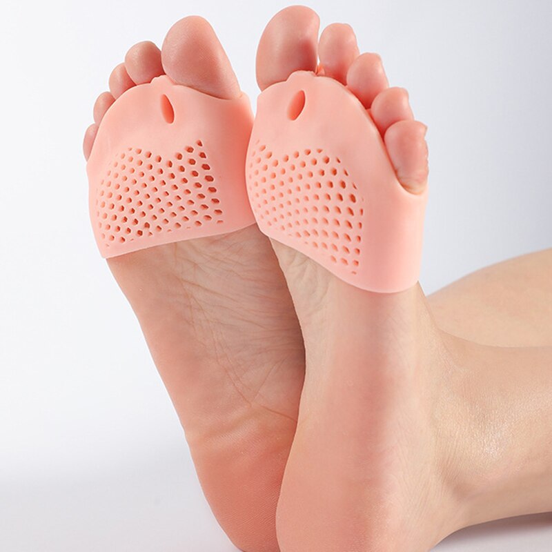 Silicone Forefoot Pads Toe Separator Cushion Pad Pain Relief Shoes Insoles Finger Toe Hallux Valgus Corrector Gel Pads Foot Care