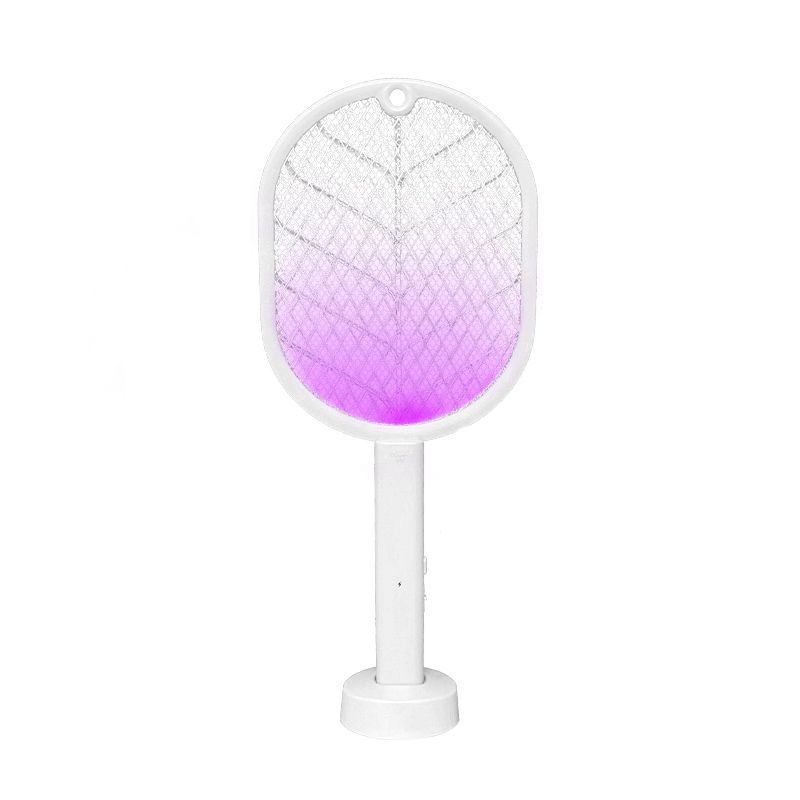 Electric Mosquito Swatter Mosquito Killer USB Rechargeable Angle Adjustable Electric Bug Zapper Fly Bat Insect Swatter: light green